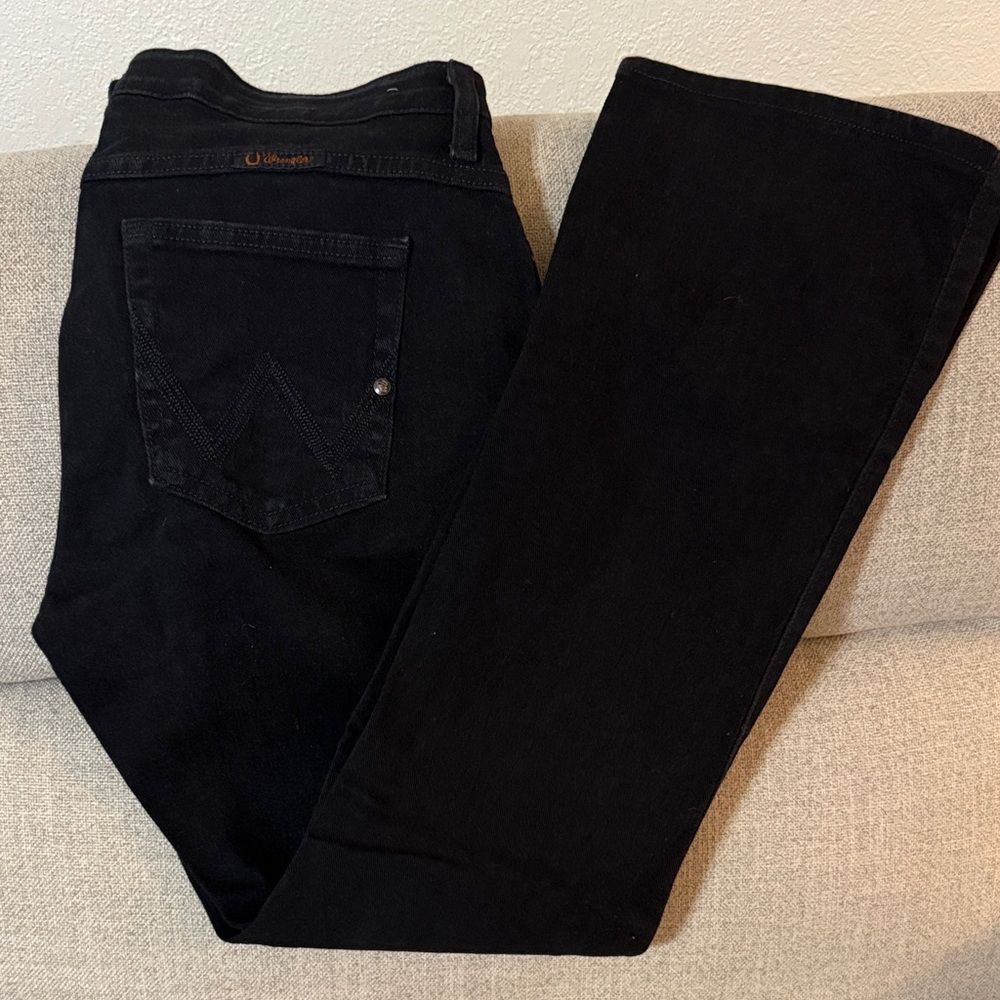 Wrangler Classic Black Denim Jeans - size 11/12x30